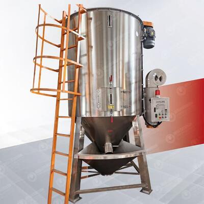 304 Stainless Steel Vertical Drying Mixer with 3KW Motor Power for Dual Function Drying and Mixing Plastic Granules